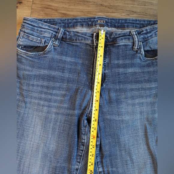 Kut from the Kloth Size 16W Ankle Straight Leg Jeans Cuffed Hem Raw Edge Women’s - Picture 8 of 9